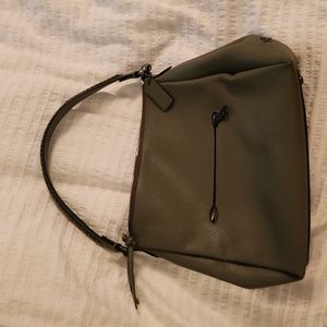 Coach green shoulder bag